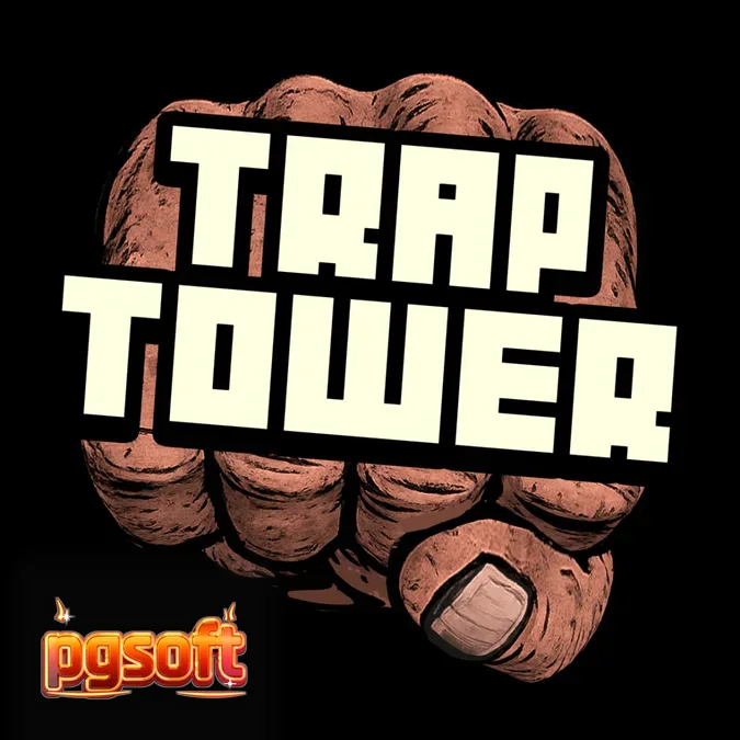 Tampilan antarmuka seluler slot Trap Tower dengan grid unik dan kontrol yang mudah dijangkau